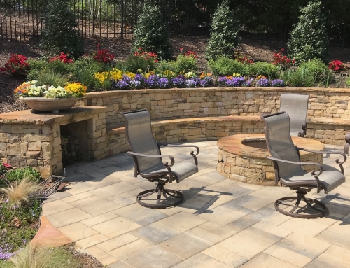 Court Yard and Fire Pit in Milton, GA – Manor Subdivision